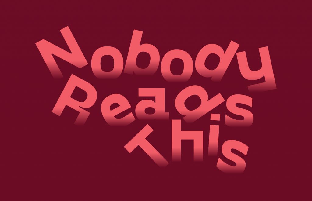 ART BOOK FAIR: NOBODY READS THIS 2026